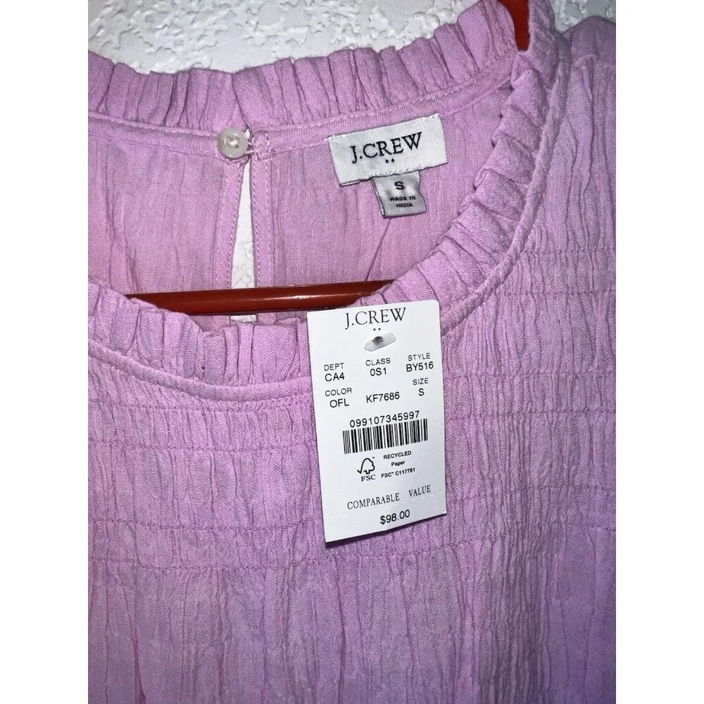 J. Crew Pink Dress NEW BY516 Small Imperfection* NWTS $98 Spring Summer X - Picture 11 of 13